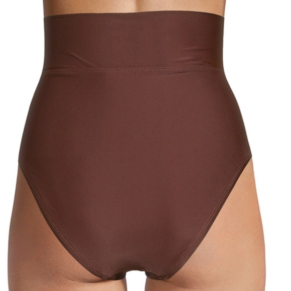 Women's Plus Brown  Swimsuit Bikini Bottom - Picture 3 of 3